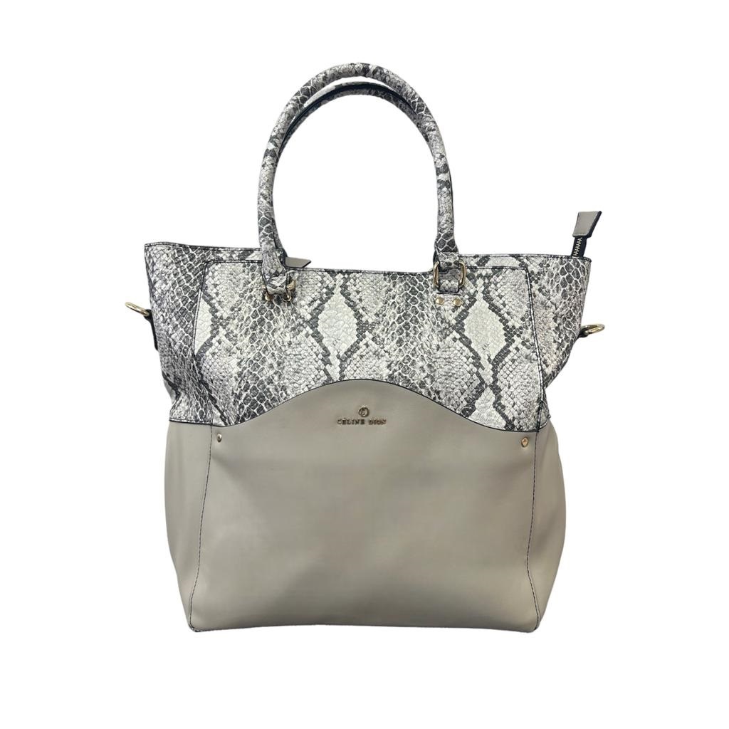 Grey discount snake bag