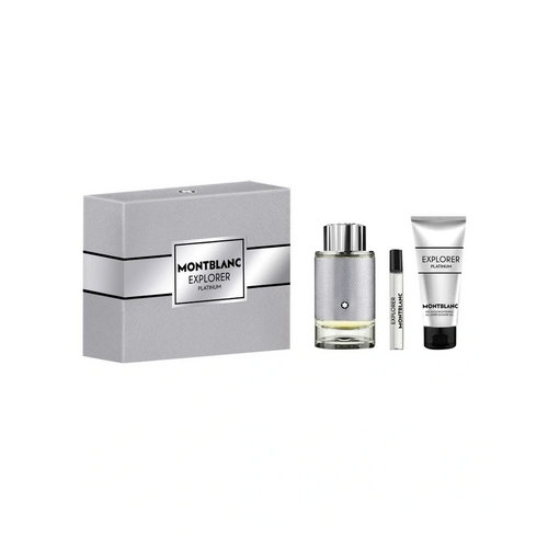 Mont Blanc Explorer Platinum EDP 100ml 3 Piece Gift Set