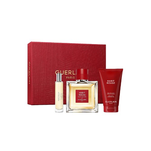 Guerlain Habit Rouge EDT 100ml 3 Piece Set