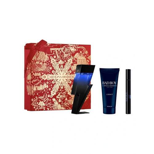 Carolina Herrera Bad Boy Cobalt EDP Elixir 100ml 3 Piece Gift Set