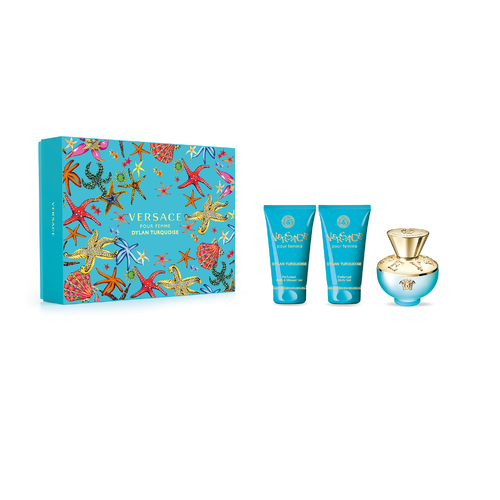 Versace Dylan Turquoise EDT 50ml 3 Piece Gift Set 