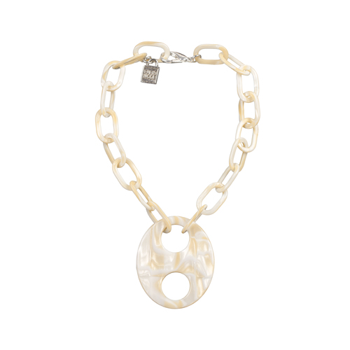 Paris Mode Haricot Une V Choker White Alba