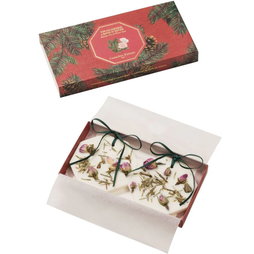 Carriere Freres Festive Pine & Winter Rose Botanical Wax Palets