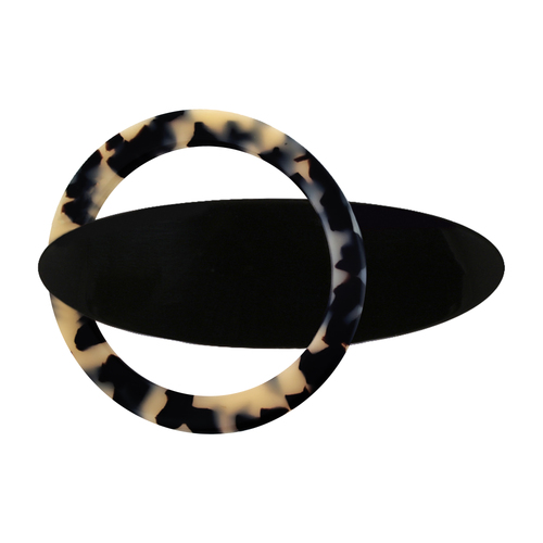 Paris Mode Moon Hair Clip Light Tortoiseshell